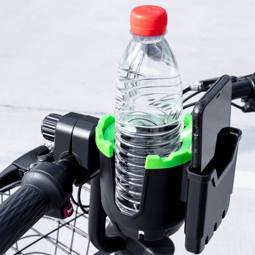 2-in-1 Cup and Phone Holder Adjustable Clamp Mount 1
