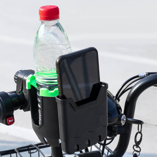 2-in-1 Cup and Phone Holder Adjustable Clamp Mount 2