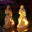 Holy Mother With Child Statue with LED Light Religious-Grey 5