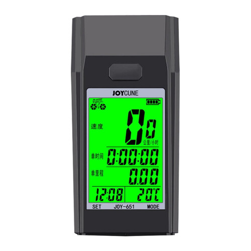 Computer de bicicletă wireless Joycune cu iluminare de fundal verde, 4600mAh 1