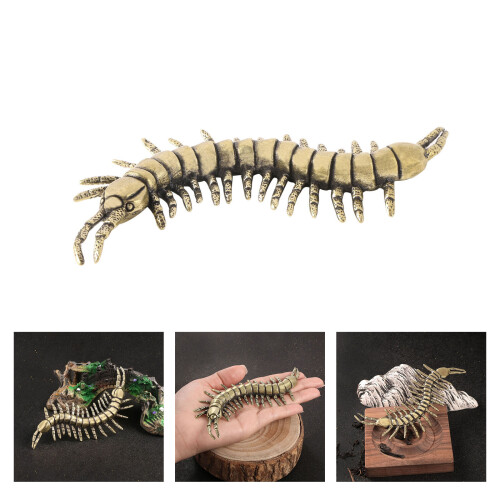 Traditional Antique Centipedes Figurine Ornament Solid Brass 1