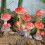 Resin Red Mushroom Miniatures 3-Pack 3