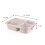 Bento Lunch Box Reusable 3-Compartment Plastic Container 2