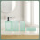 Pack of 4 Modern Diamonds Grids Bathroom-Morandi Blue 2