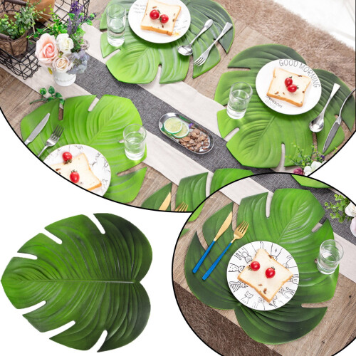 Monstera-Blatt-Tischset aus rutschfester EVA-Isoliermatte 1