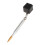 Metal billardkø kridtholder 12 cm 5