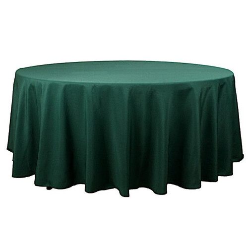 Premium Polyester Round Tablecloth 108 in 1