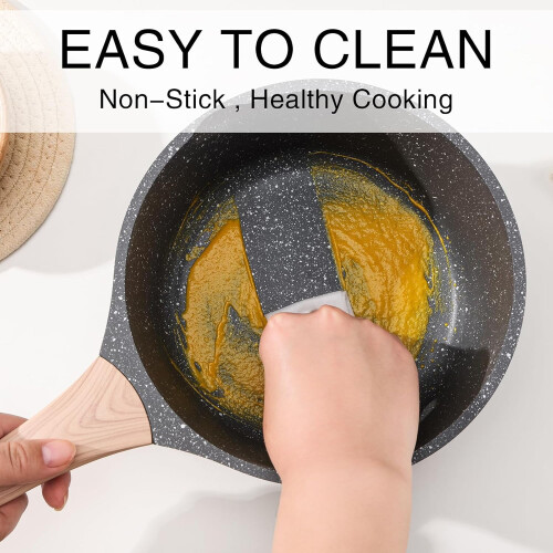 Non-Stick Saucepan Set 1.5QT & 2.5QT with Lid 2
