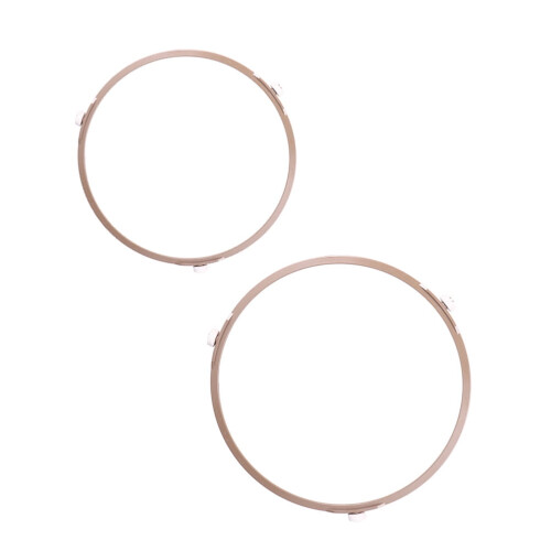 Set di anelli girevoli per microonde – 2 pezzi, plastica PP, 22 cm e 2