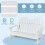 Adirondack rocking chair white 2-person 4