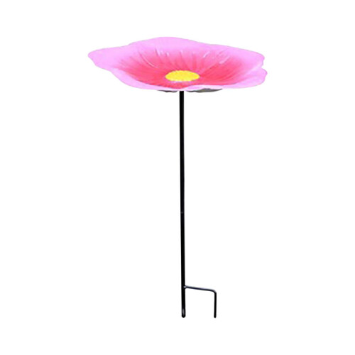 Blomsterformet foderautomat til fugle med anti-tip base 2