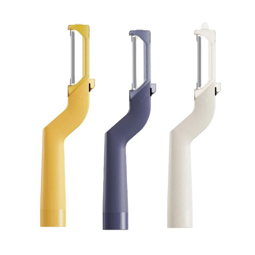 Swivels Peeler with Ergonomic Handle Stainless Steel Blade-Blue 1