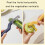 Swivels Peeler with Ergonomic Handle Stainless Steel Blade-Blue 6