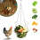High Durability Iron Hanging Basket Feeder Suitable For Chickens 7