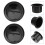 Suport de pahare din plastic negru, pachet de 2 5