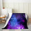 Manta roxa com estampa de galáxias, 101,6 x 127 cm (40 x 50 polegadas) 2