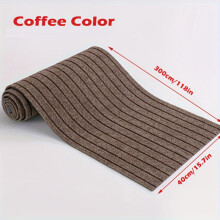 (coffee Camel, 40cm*300cm/15.74in*118.11in) Thick Self-Adhesive Decorative Striped Foam Carpet Tiles Easy to Clean Convenient