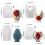 Moules de bougie d'aile de fleur 3D, moules en Silicone,-B 4