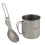Titanium campingkopsæt med foldbar Spork og netpose 2