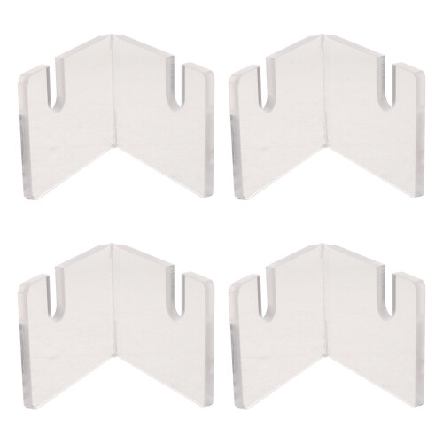 4Pièces Support Pliable Éventail Clair Présentoir Pour Table