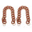 2Pcs Versatile Brown Plastic Chain Strap for Crossbody Bags DIY Use 1