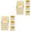 8Pcs Plastic Hanging Bird Nesting Boxes Khaki Bird Hatching Houses 1