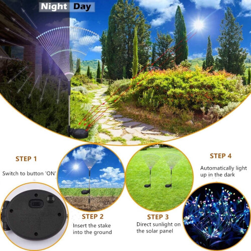 120 LED Solar Garden Lights with Flexible Copper Wire 1