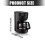 0.65L Automatic Drip Coffee Maker Machine Small Home-Black 5
