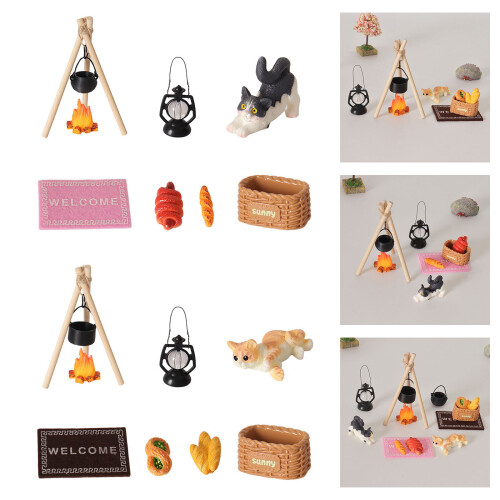 Tiny Wood Pile Campfire Set For Outdoor Camping Displays-B 2