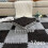 (Black 6, White 6, 30*30cm*1cm(12pcs)) 12pcs Velvety Braided Rectangular Rugs | Machine Made, Polyester, Hand Wash Only, Solid Color, Thickness 9