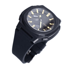 CR2016 75mAh Digitale Armbanduhr 45,7  17 mm Schwarz/Gold