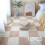 (Gray 6, camel 6, 30*30cm*1cm(12pcs)) 12pcs Velvety Braided Rectangular Rugs | Machine Made, Polyester, Hand Wash Only, Solid Color, Thickness 10