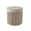 Velvet Storage Stool with Padded Seat and Large Compartment 1