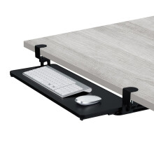 Under-Desk Keyboard Tray with Clamps