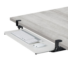 Under-Desk Keyboard Tray with Clamps