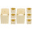 8Pcs Plastic Hanging Bird Nesting Boxes Khaki Bird Hatching Houses 2