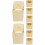 8Pcs Plastic Hanging Bird Nesting Boxes Khaki Bird Hatching Houses 4