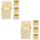 8Pcs Plastic Hanging Bird Nesting Boxes Khaki Bird Hatching Houses 5