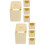 8Pcs Plastic Hanging Bird Nesting Boxes Khaki Bird Hatching Houses 6