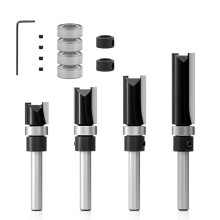 Black Coated Bearing Router Bit with Bearing for Improved