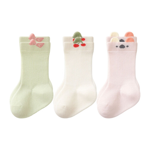 Comfortable Kids Everyday Socks Elastic Cuffs Cartoon-B L