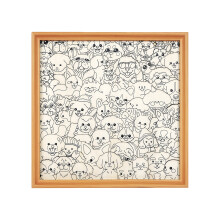 Artistic Wooden Jigsaw Puzzle Soft Puppy Design Kids-0