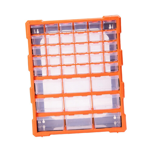 Transparents Plastic Drawer Box 39 Drawers with Easy Pull