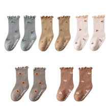 3 Pairs Infant Girls Cotton Breathable Anti Slip-Random 5 L