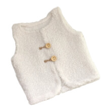 Ideal Newborns Photoshoots Outfit Vest Soft and-White