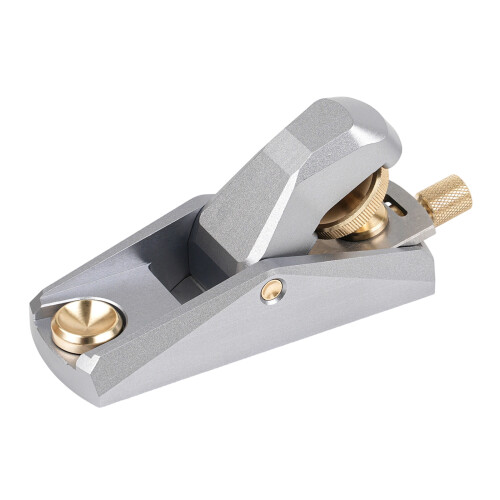 Mini Sturdy Aluminum Hand Plane Low Angle-Silver small size