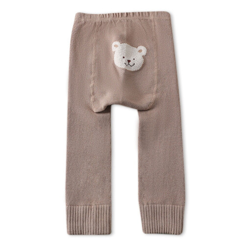 Breathable Smooth Kids Tights Comfortable for-yellow coffee M