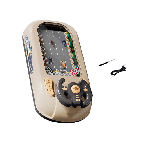 Educational Steering wheels Toy Driving Simulator Car-White
