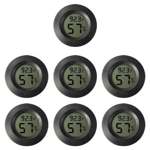 7-delt digitalt hygrometer/termometer til krybdyrterrarium