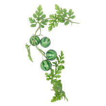 Faux Plastic Watermelon with Vine for Kitchen Party Decor Green